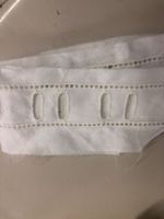 Spitze , weiss, 30 cm lang, 4 cm breit