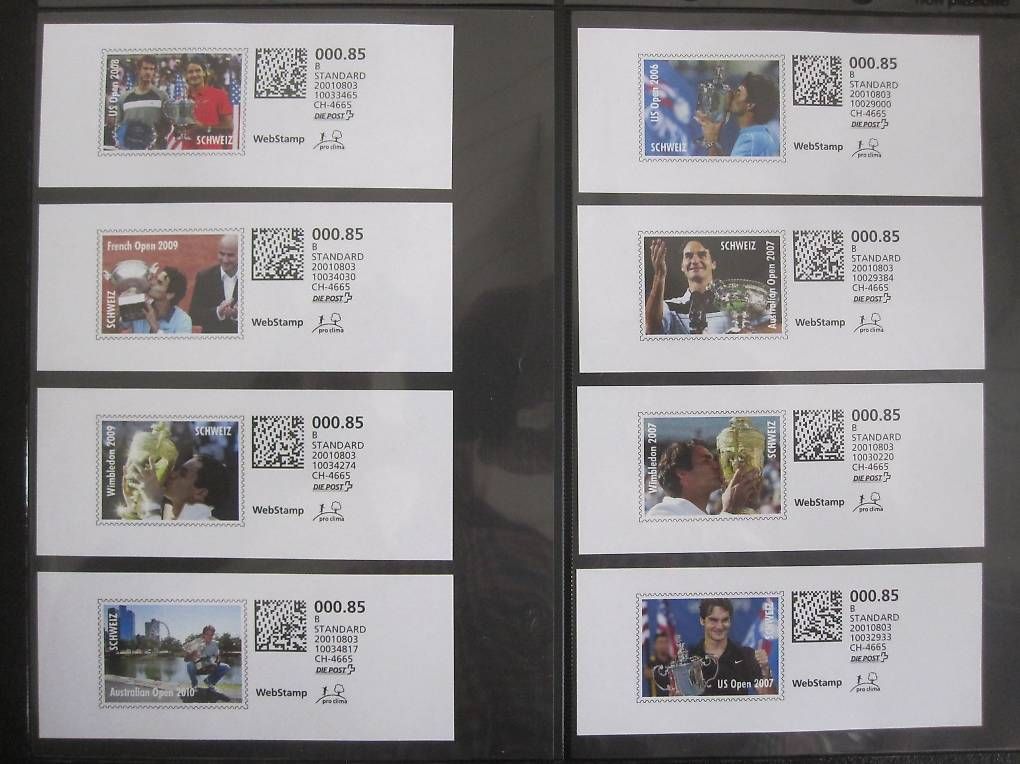 Alle Briefmarken: Tennis Roger Federer – Gebraucht aus Saland von k_z_tny8 2