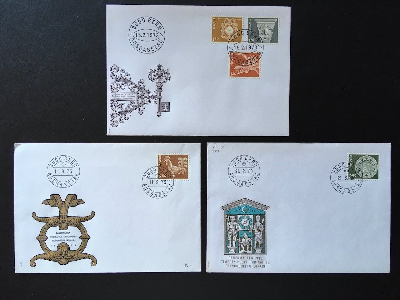 Tutti i francobolli: Lot 7 diverse Belege 1965-80 – Usato da Nesslau venduto da zueri6 3