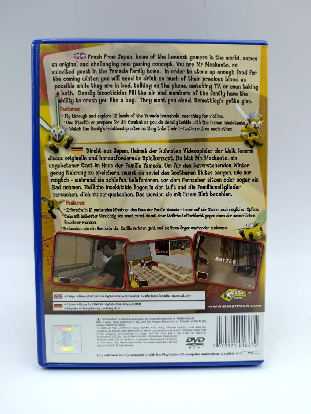 Sony Giochi: Mr. Moskeeto PS2 Game – Usato da Wil SG venduto da Donaldus 1