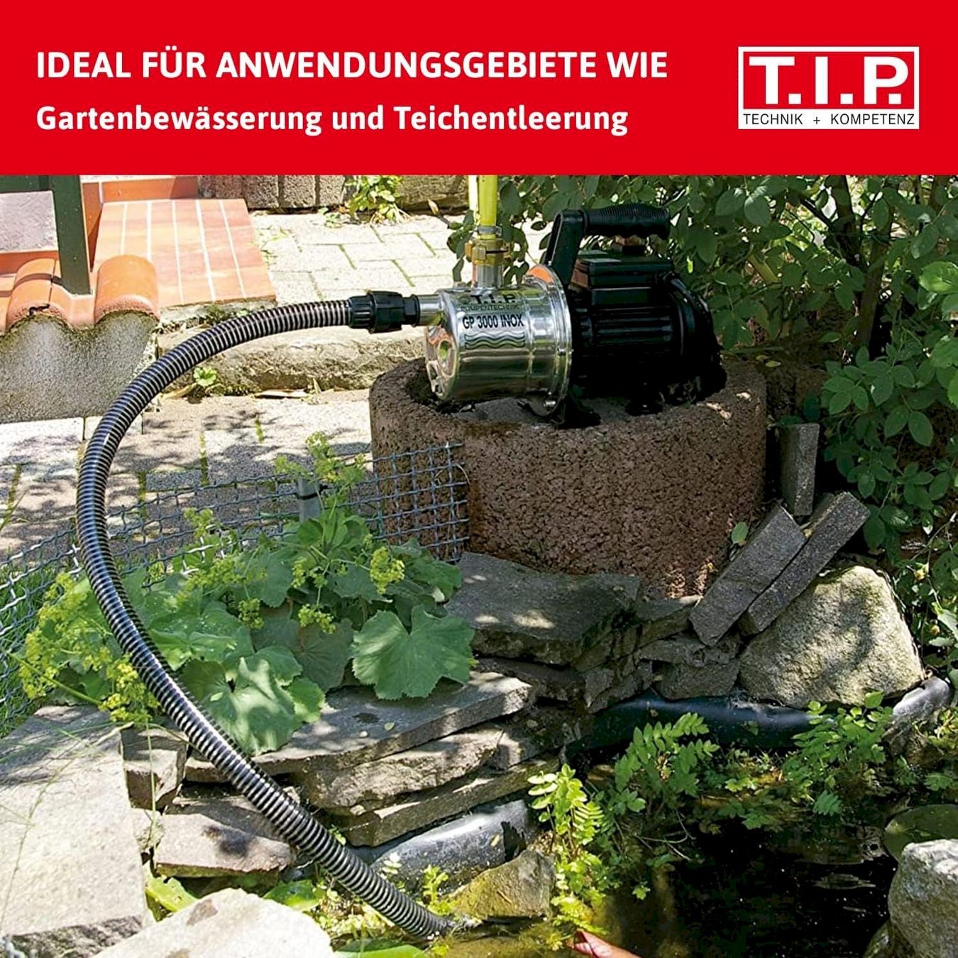 Pompe & Parti di ricambio: TIP Gartenpumpe GP 3000 INOX – Nuovo e nell'imballaggio originale da Bottighofen venduto da zaap 2