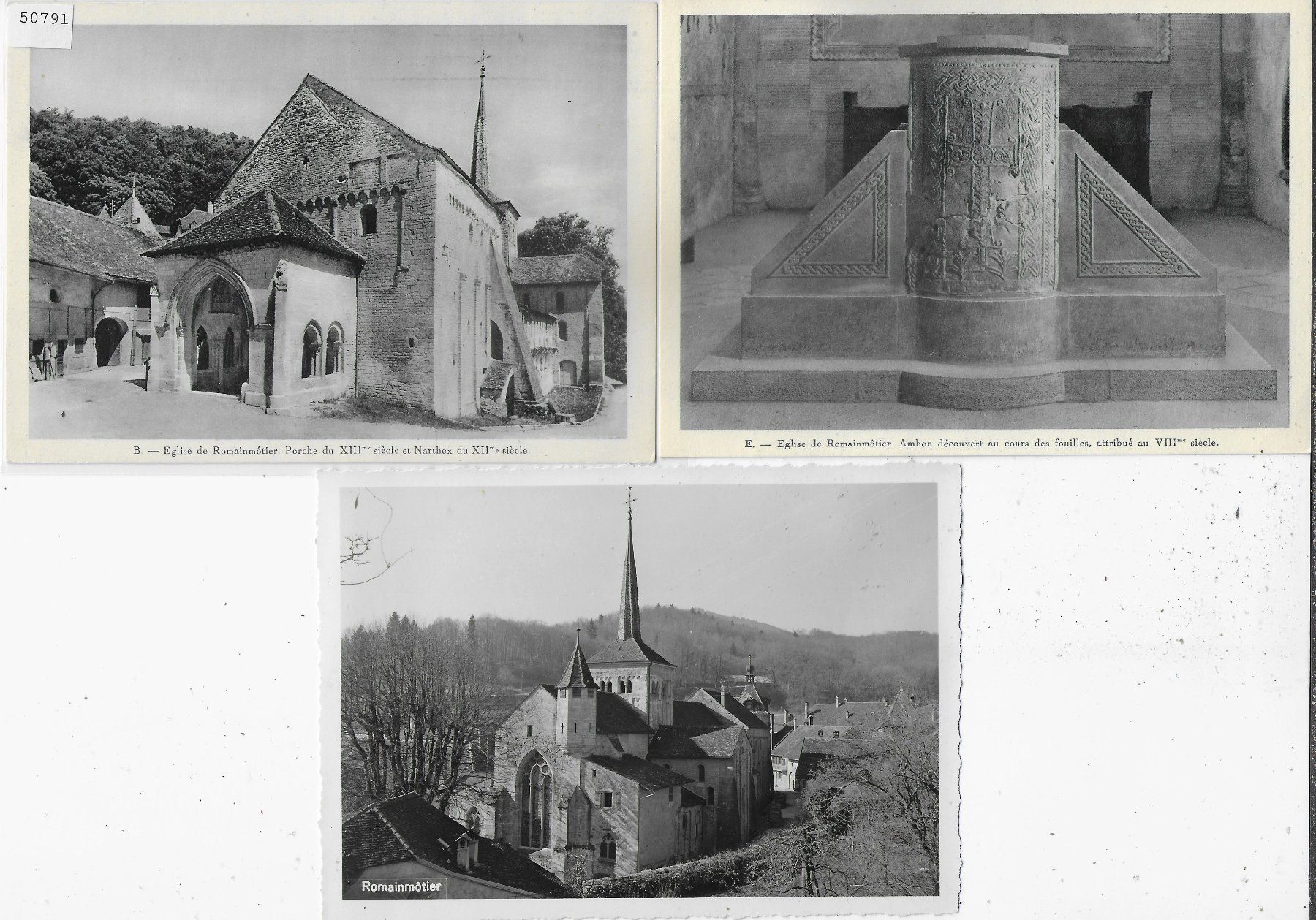 Cartoline postali: 3 AK Romainmotier – Usato da Ettingen venduto da Kartenplanet