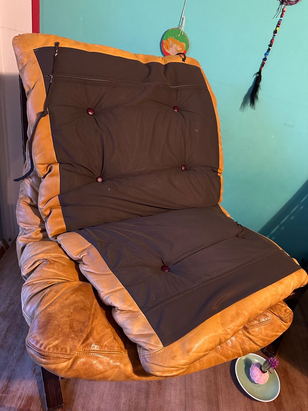Poltrone: Leder-holz Vintage Sessel – Usato da bern venduto da Bicicletas-80s-90s 5