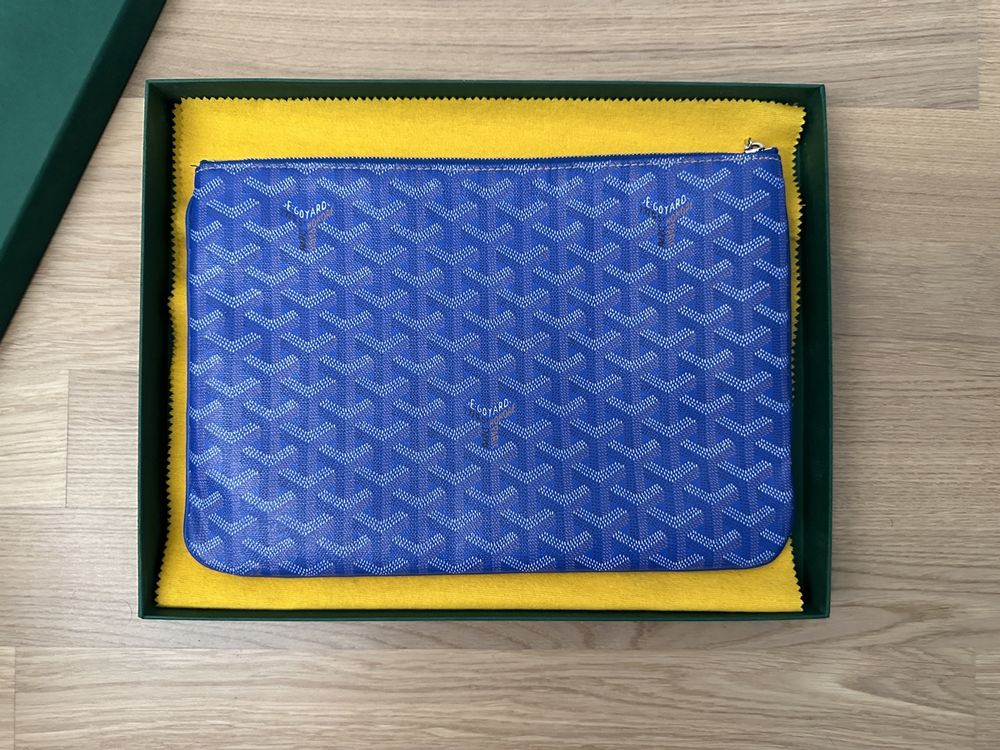 Pochette shop goyard bleu