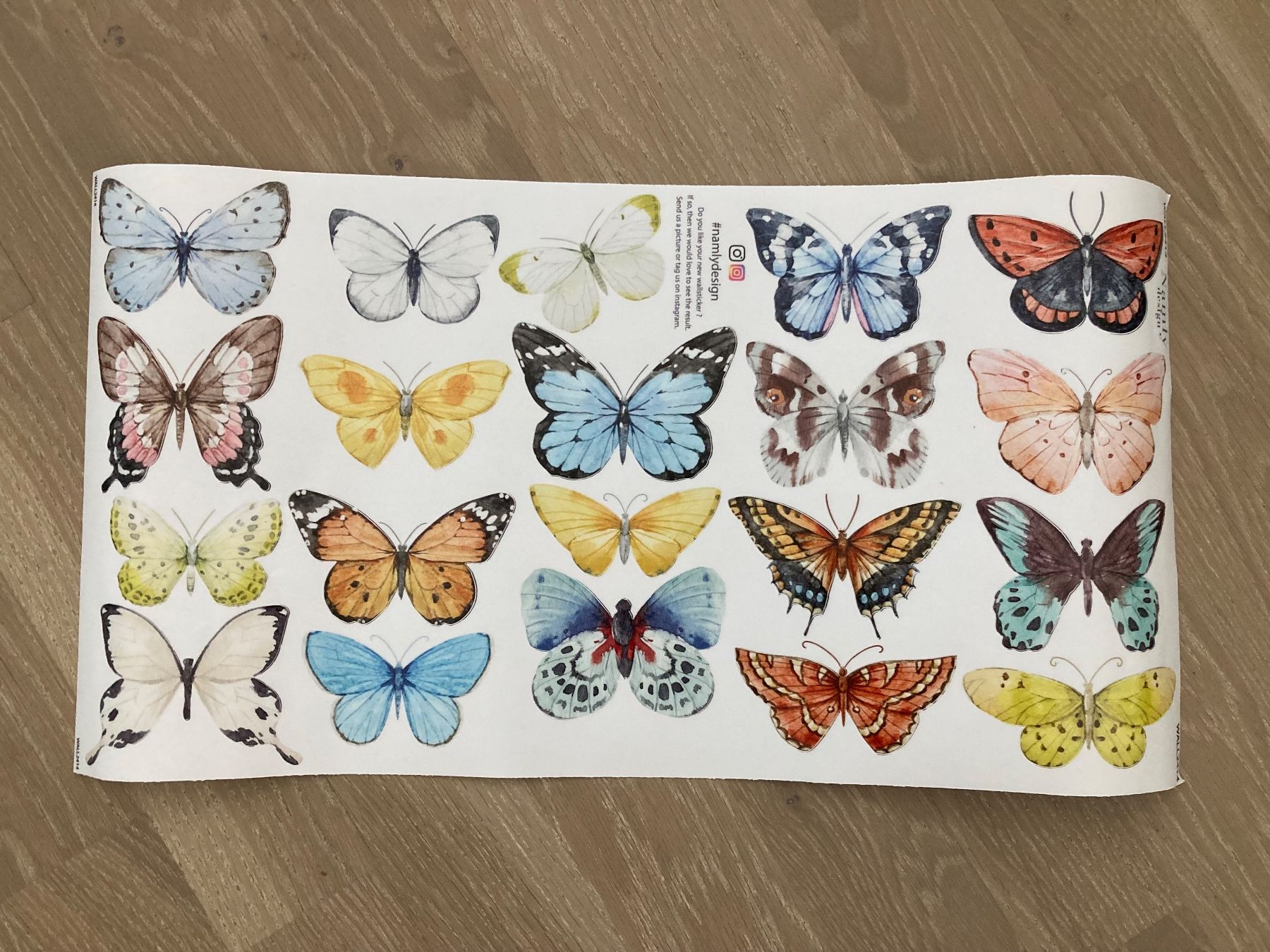 Aufkleber: Wandtattoo Kinderzimmer 20 Schmetterlinge – Neu und originalverpackt aus Stäfa von elog 2