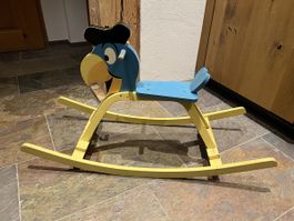 Globi Schaukel Kinderschaukel Schaukelpferd Globus Vintage