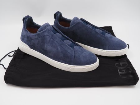 ZEGNA Triple Stitch Sneaker Wildleder Gr. 43 (5172)