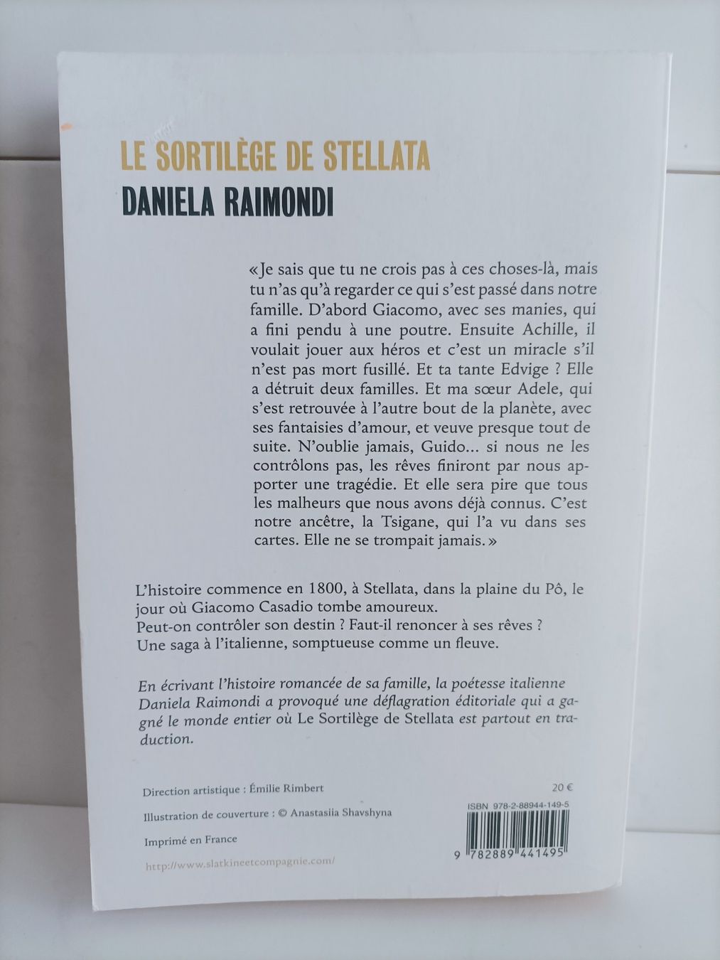 Livres: Le sortilège de Stellata / Daniela Raimondi / Slatkine 2021 – D'occasion à crans montana par AB3963 1