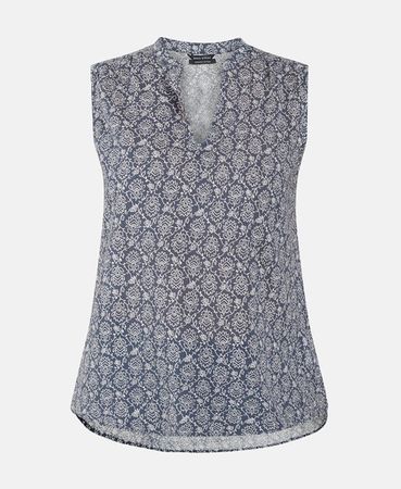 MARC O'POLO - top bleu à motifs T32