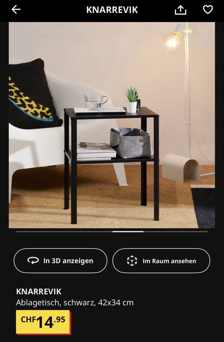 Ikea Tische: KNARREVIK Beistelltisch von Ikea – Neu (gemäss Beschreibung) aus Aarau von faXse 5