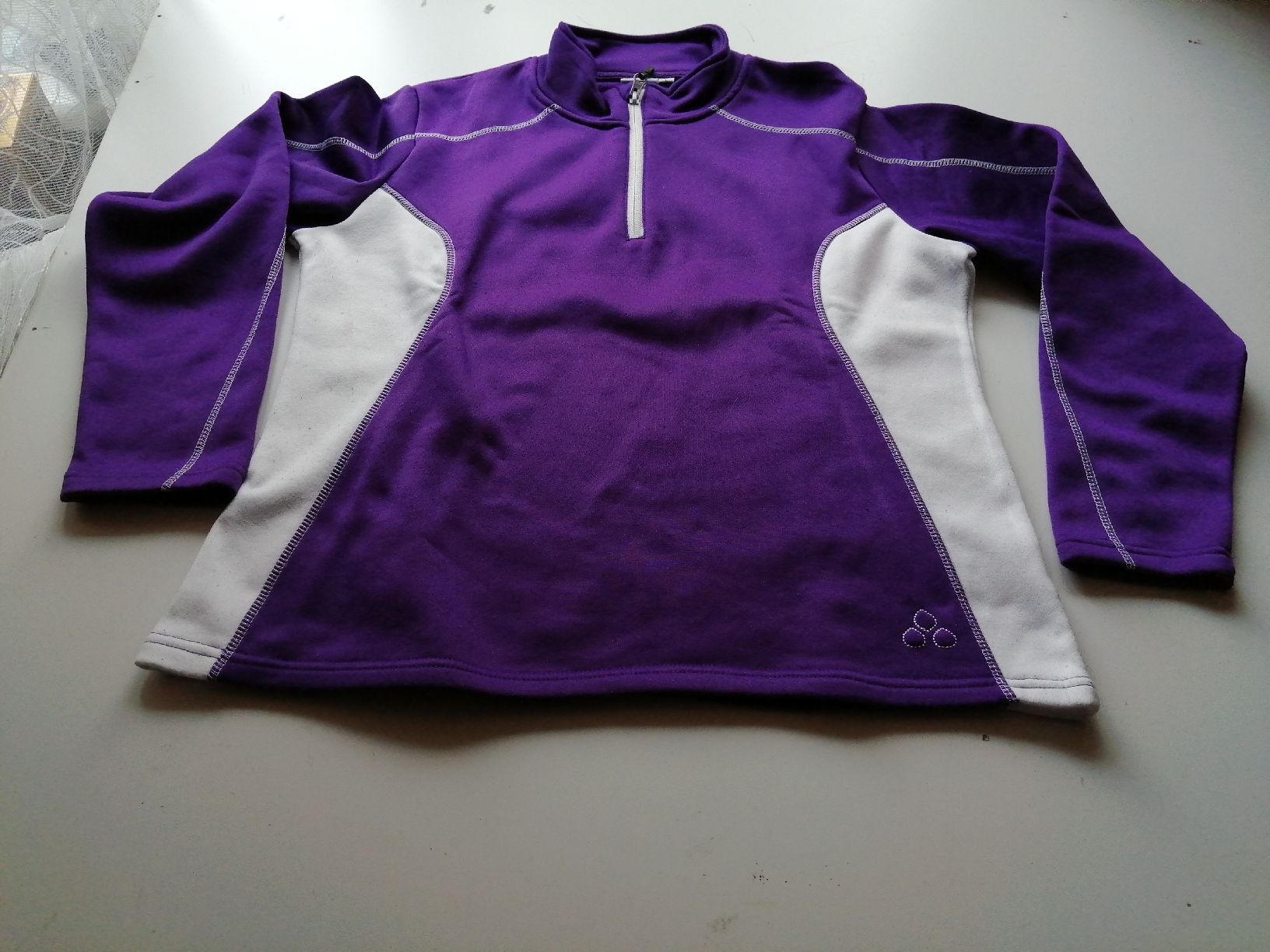 Maglioni & Felpe: Fleece Pullover violett mit Reissverschluss – Usato da Honau venduto da holunder3