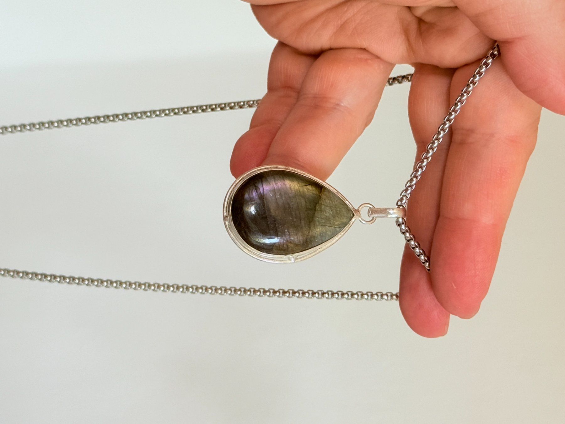 Ketten: Collier labradorite, élégant et tendance ✨ – Neu und originalverpackt aus Genève von AWWA 8