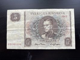 Billet Suède 🇸🇪 1963
