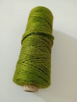 Grüne Kordel Bastelschnur ca. 2mm Synthetik Faden