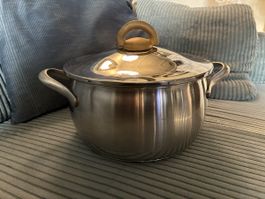 Kochtopf Edelstahl Wedgwood Everyday mit Deckel, gebraucht,