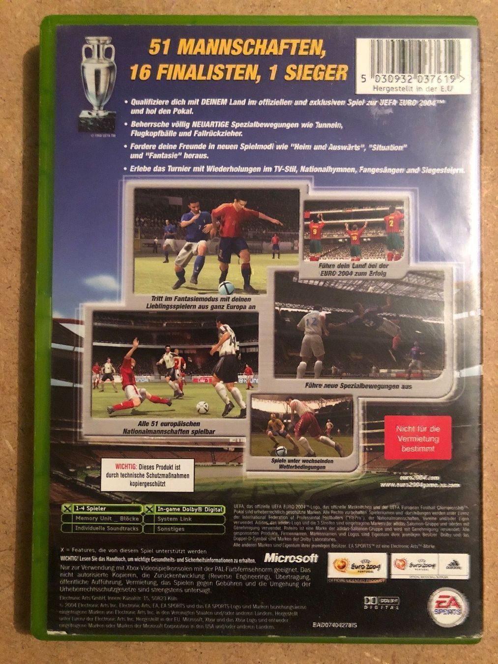 Spiele: UEFA Euro 2004 für Xbox – Gebraucht aus Kestenholz von Mad18 1