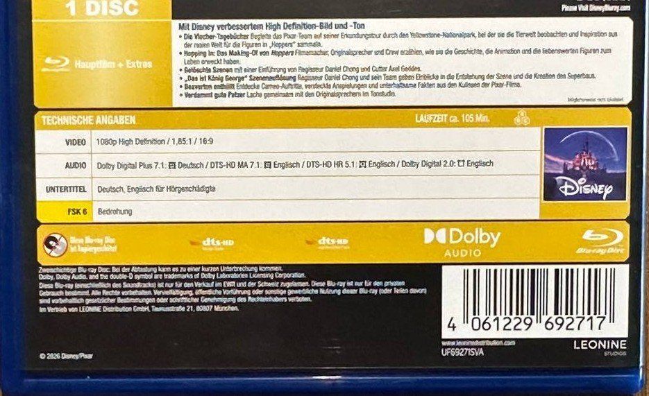 Alle DVDs: Hoppers – Gebraucht aus Beringen von Mantafisch1 2