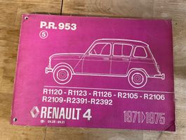Renault 4 Manuel Technik Usine, Original,