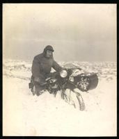 Fotografie Douglas Motorrad mit Beiwagen