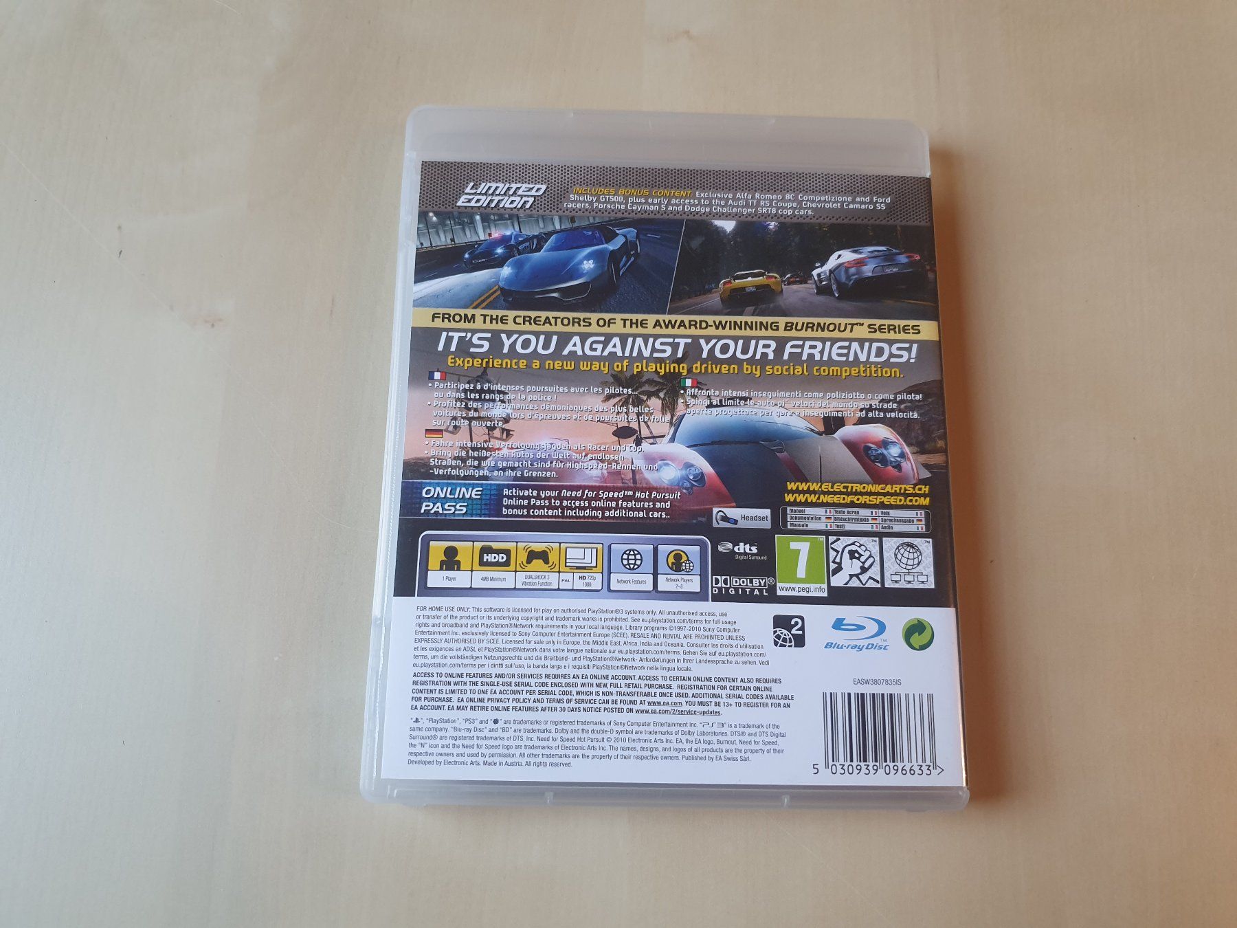Sony Giochi: Need for Speed Hot Pursuit Limited Edition – Usato da Stansstad venduto da collectorsshop 1