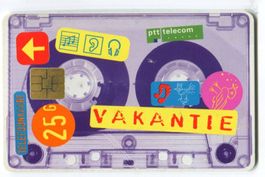 Telefonkarte "Musicassette". Niederlande