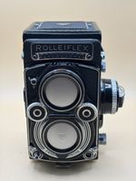 Rolleiflex 3.5F Planar 75mm, Messer OK, Ledertasche