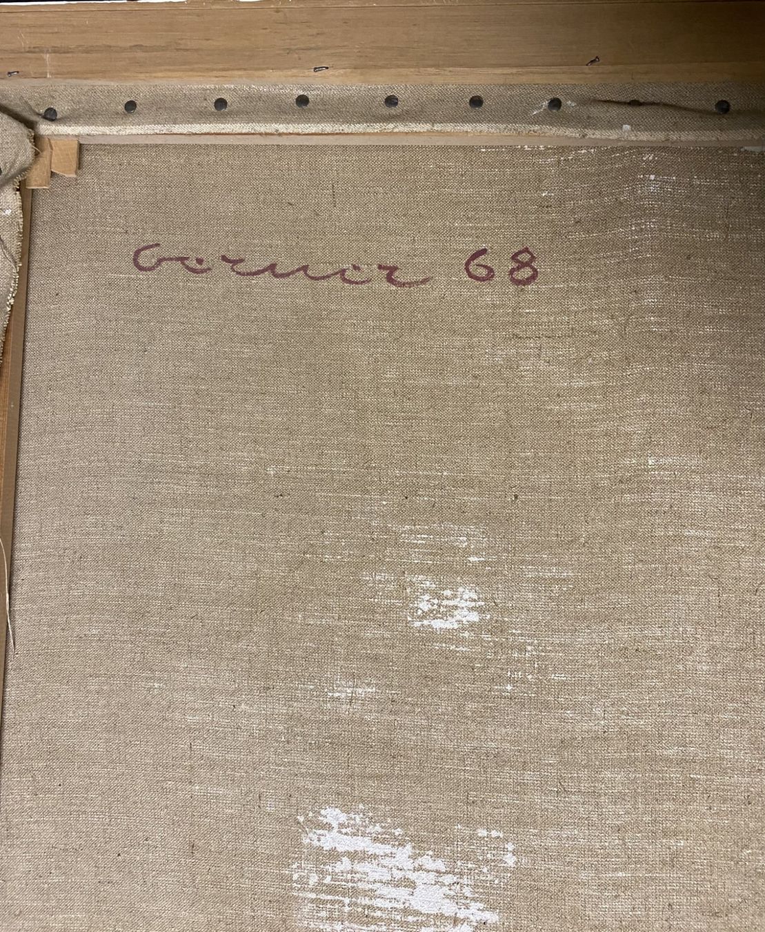 Dipinti: Bernd Berner, Oel auf Leinwand 1968 – Usato da grenchen venduto da Belarte 1