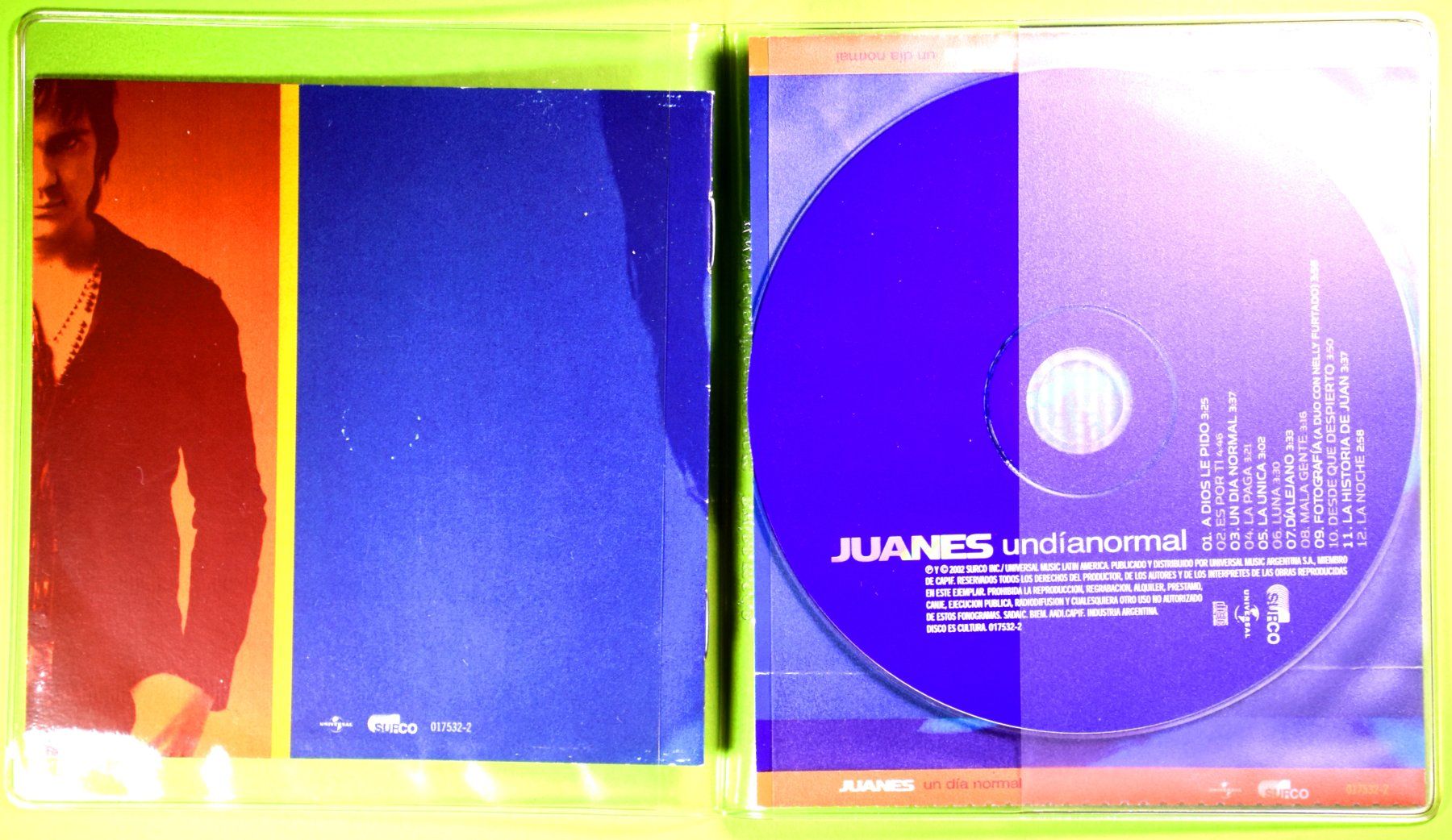 CD: JUANES  /  UN DIA NORMAL  /  HERVORRAGENDE CD  /  REGGAE/POP – Nuovo (secondo la descrizione) da Luzern venduto da piro12 2