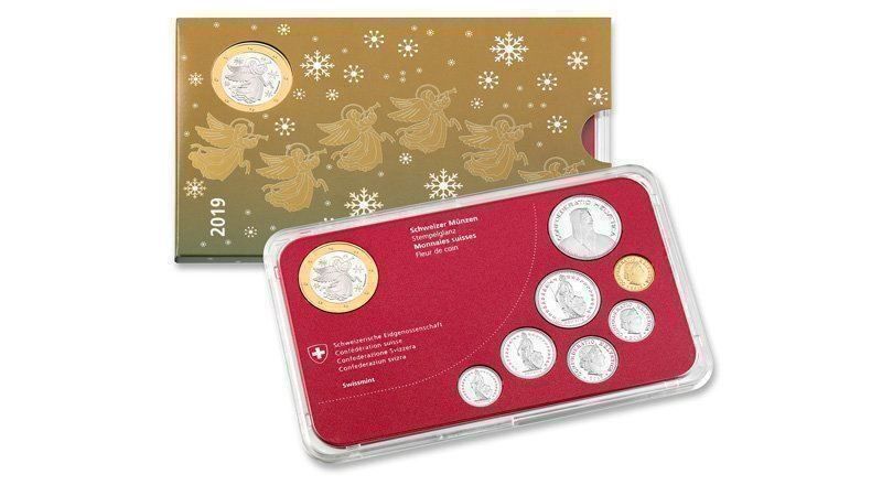 Tutti le monete: 1 Weihnachtsmünzensatz 2019 !!! – Nuovo e nell'imballaggio originale da Wallisellen venduto da fander55