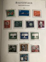 14 timbres 1957 Allemagne RFA selon phot