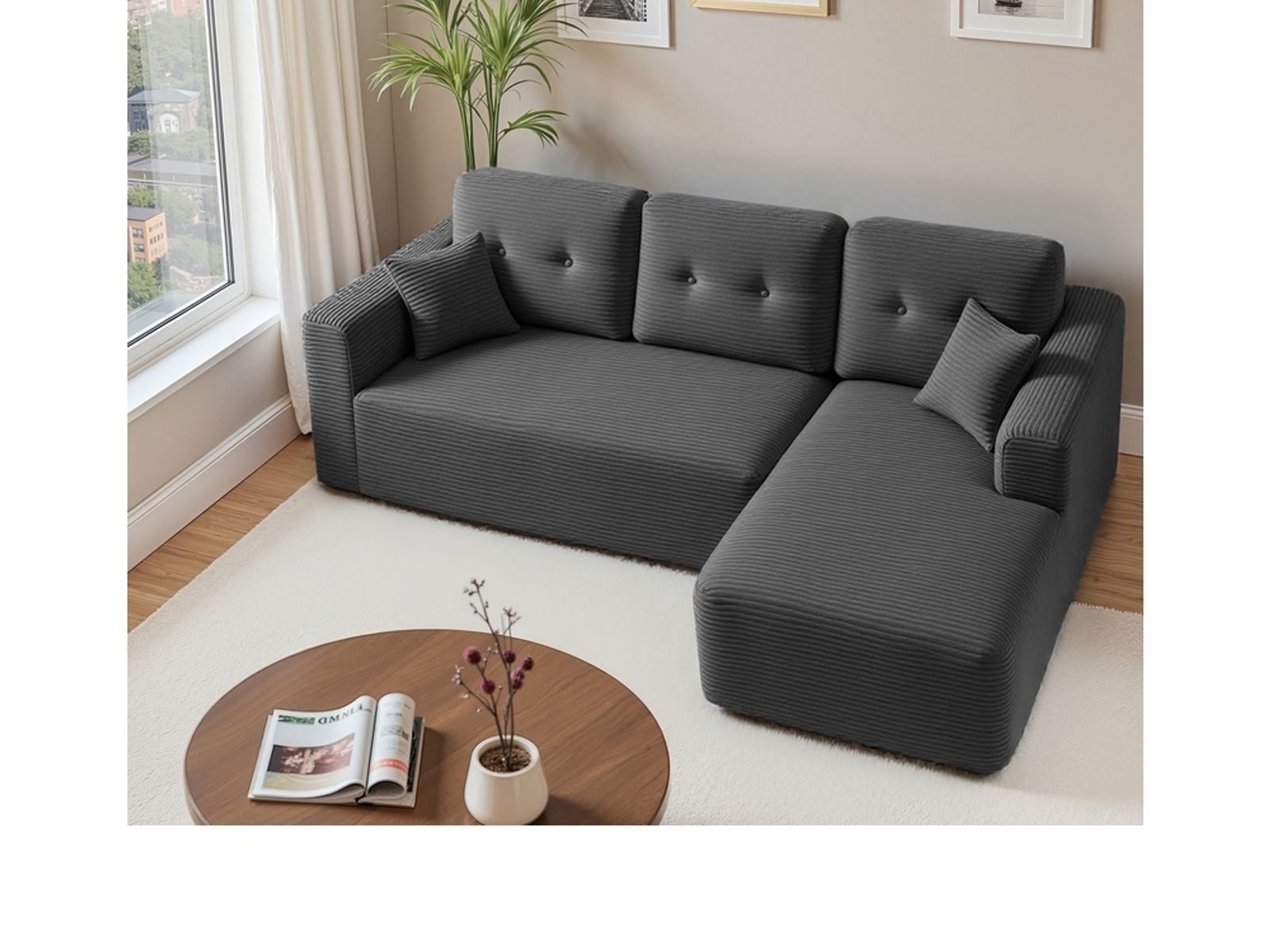 Divani: Modulares Ecksofa mit Chaiselongue NOVA – Nuovo e nell'imballaggio originale da Lachen SZ venduto da MAMORU-MOEBEL 1