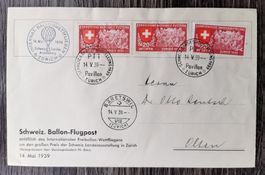 TR11 Enveloppe + Timbre Suisse  1939