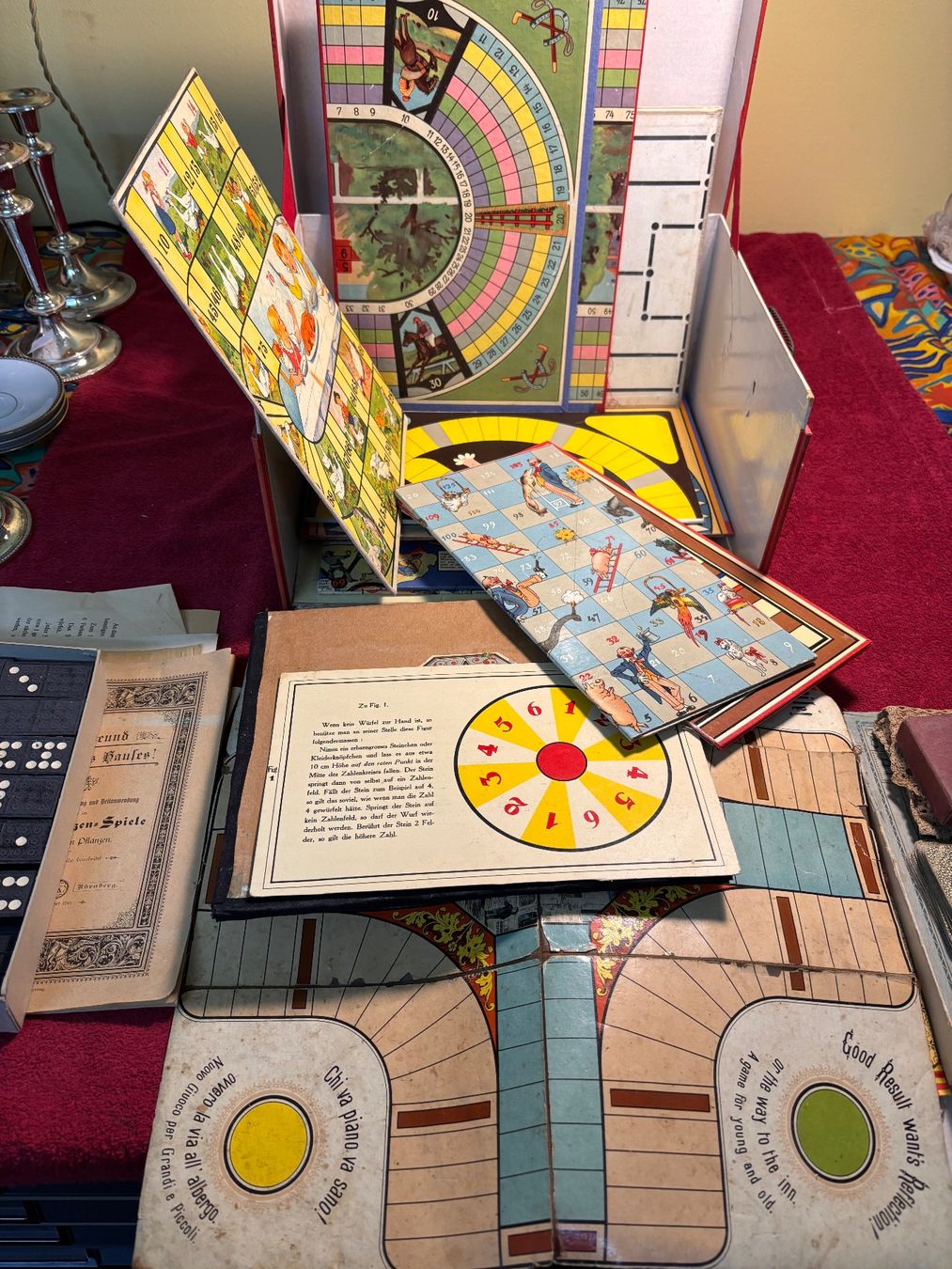 Giochi: Antike Spielesammlung in Schatulle – Usato da Hindelbank venduto da brm_72zv 6