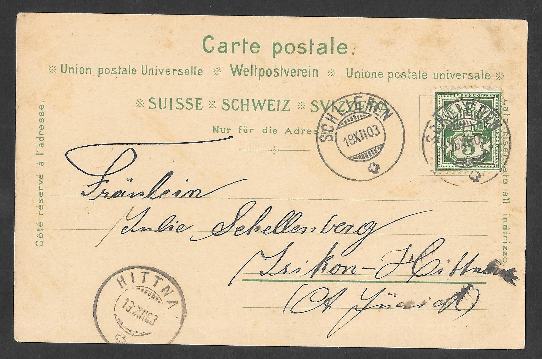 Cartoline postali: Schlieren farbige Lithografie 5 Bilder – Usato da Olten venduto da clotaldi 1