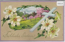 Fröhliche Ostern - Präge-Litho