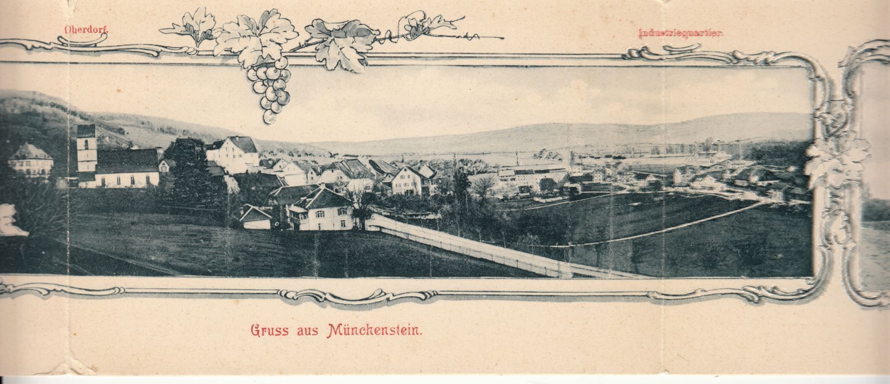 Cartoline postali: MÜNCHENSTEIN, TRIPEL-KARTE – Usato da Grüningen venduto da Kartensammler 3