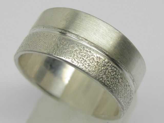 Anelli: breiter Ring Silber 925 Glitzer Gr. 59 – Usato da Ermatingen venduto da Decovin 3