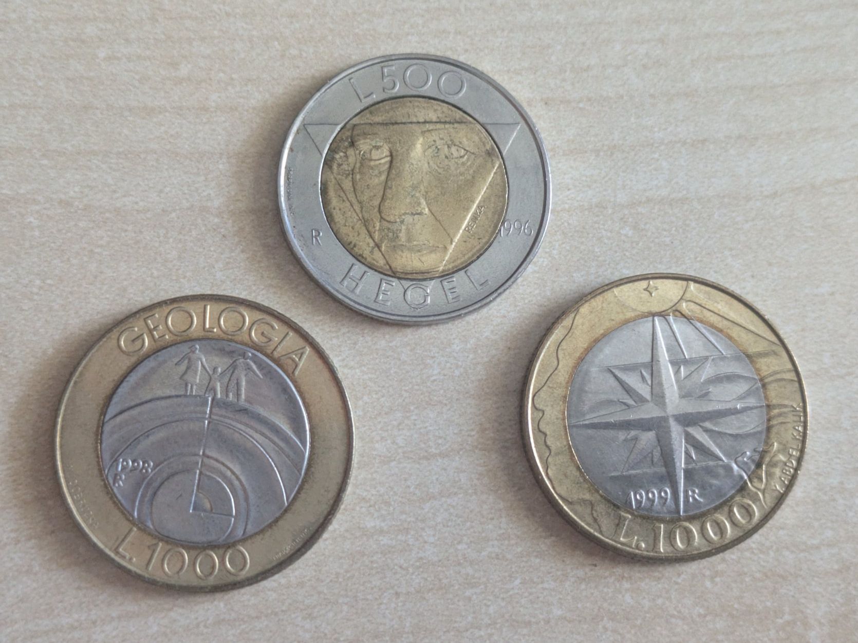 Alle Münzen: 500  + 2x 1000 Lire San Marino – Gebraucht aus Bern von Ortelius
