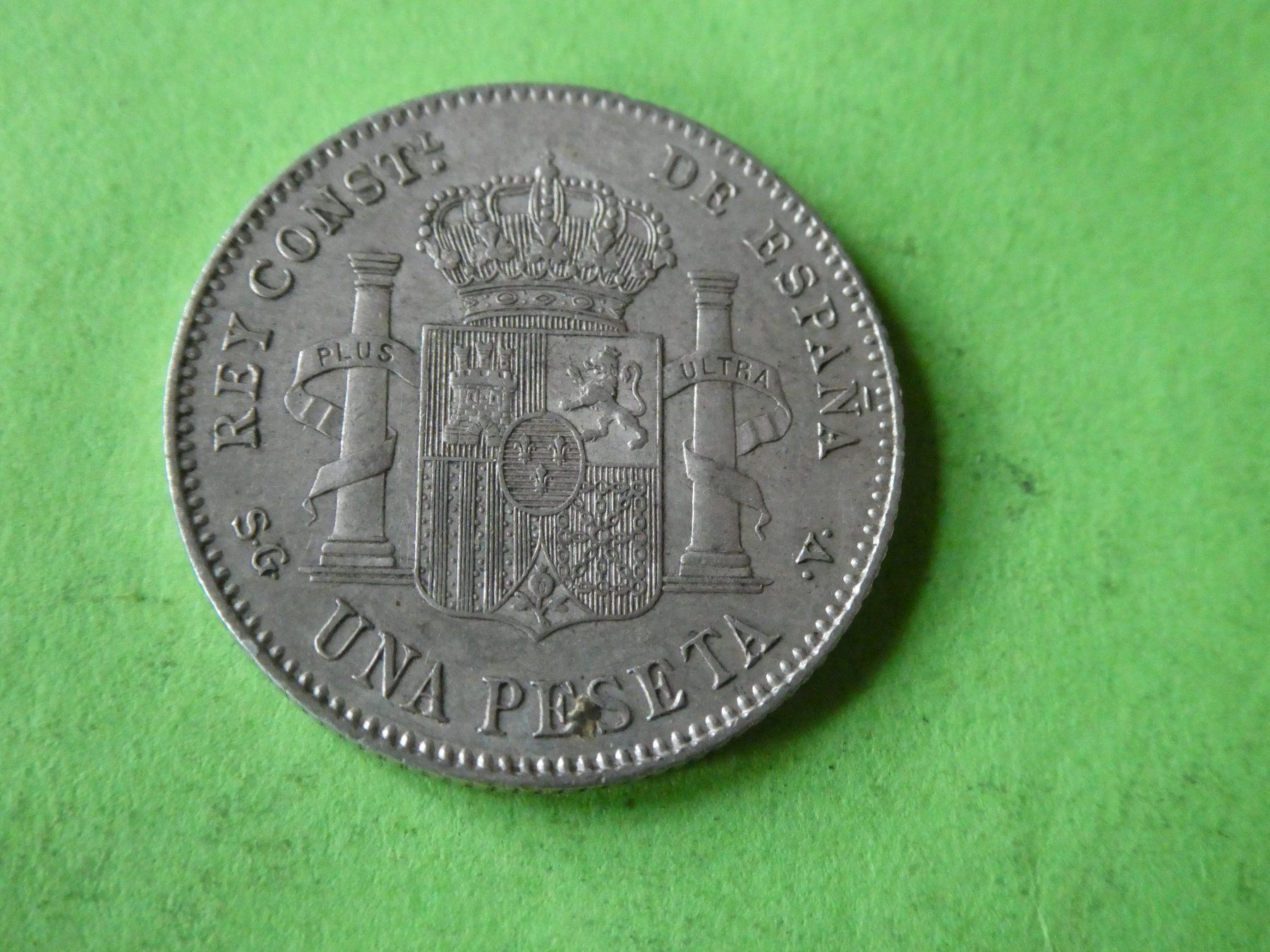 Toutes les monnaies: Spanien 1899, 1 Peseta  Silber – D'occasion à Hinterforst par Rohusri 1