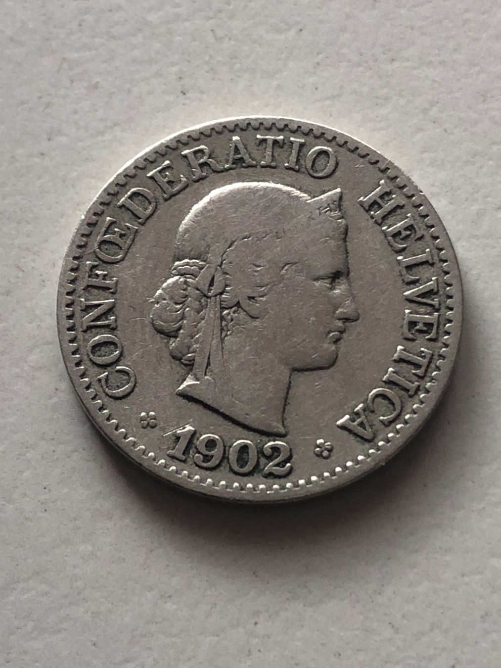 Alle Münzen: 10 Rp. 1902 – Gebraucht aus Schötz von Odpa