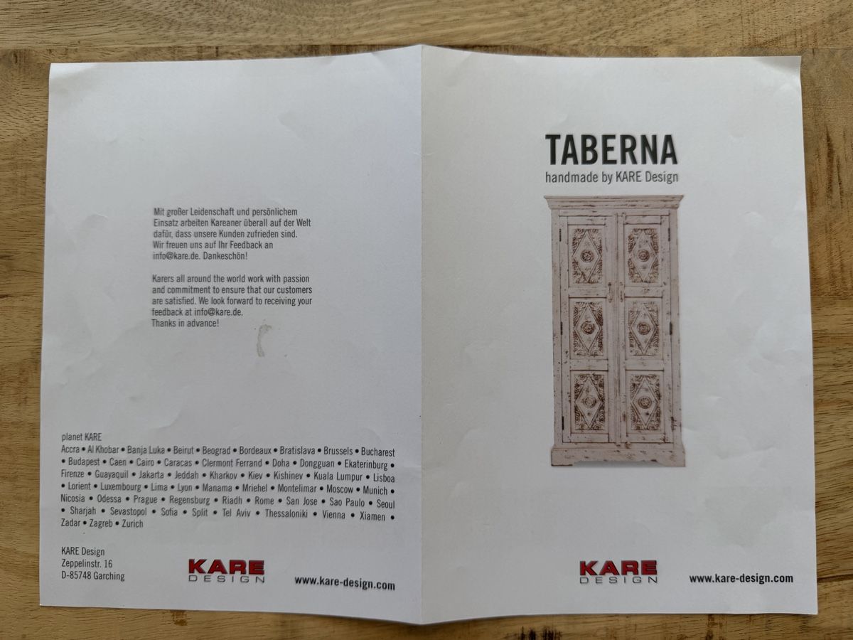 Schränke: Schrank Taberna, Kare Design – Gebraucht aus Tägerwilen von Cessna98 7