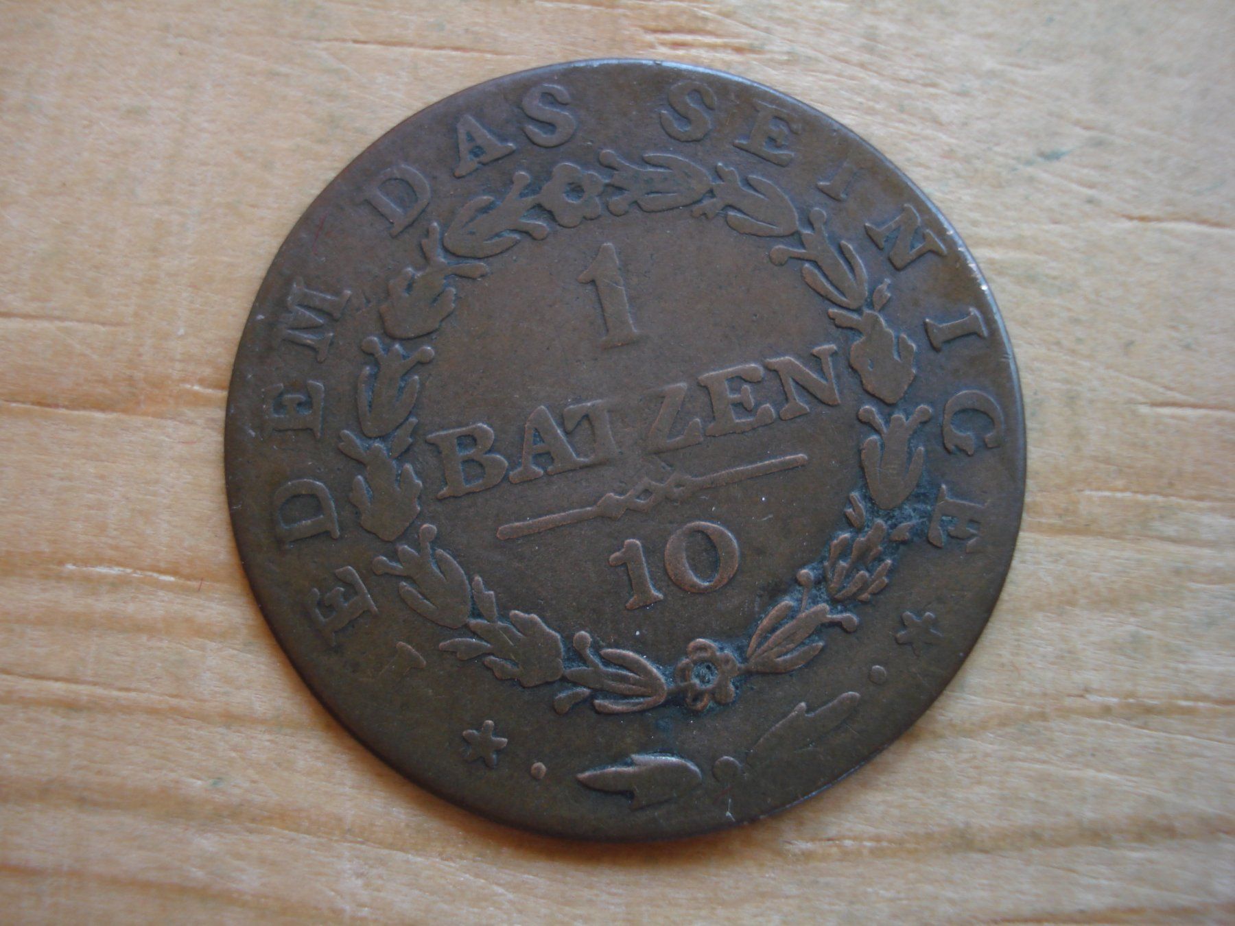 Tutti le monete: (P2) Appenzell 1 Batzen 1808 – Usato da Erlach venduto da Net-Coins 1