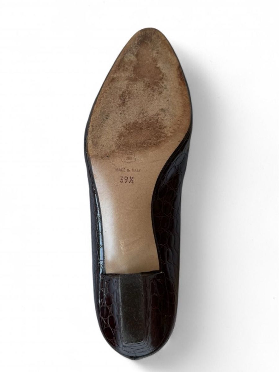 Scarpe da donna: Mario Cerutti Braune Leder Pumps – Usato da Kriens venduto da avalu 2