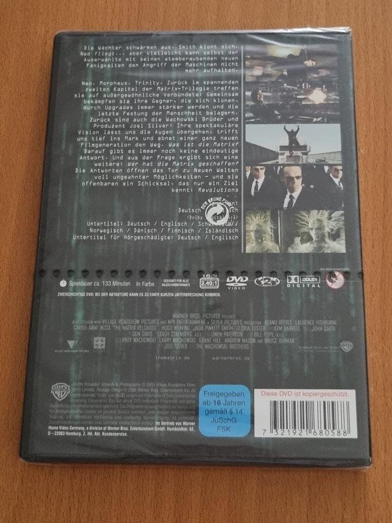 Alle DVDs: DVD: Matrix Reloaded - NEU – Neu und originalverpackt aus Ehrendingen von Thomas_2 1