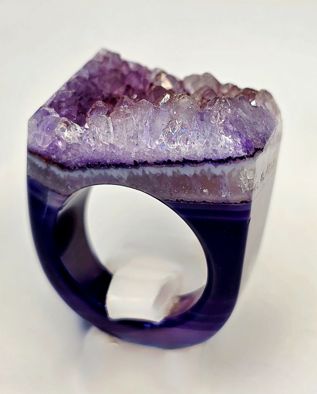 Anelli: Amethist Druse fullstone Fingerring – Nuovo (secondo la descrizione) da Zürich venduto da benedikt12 5