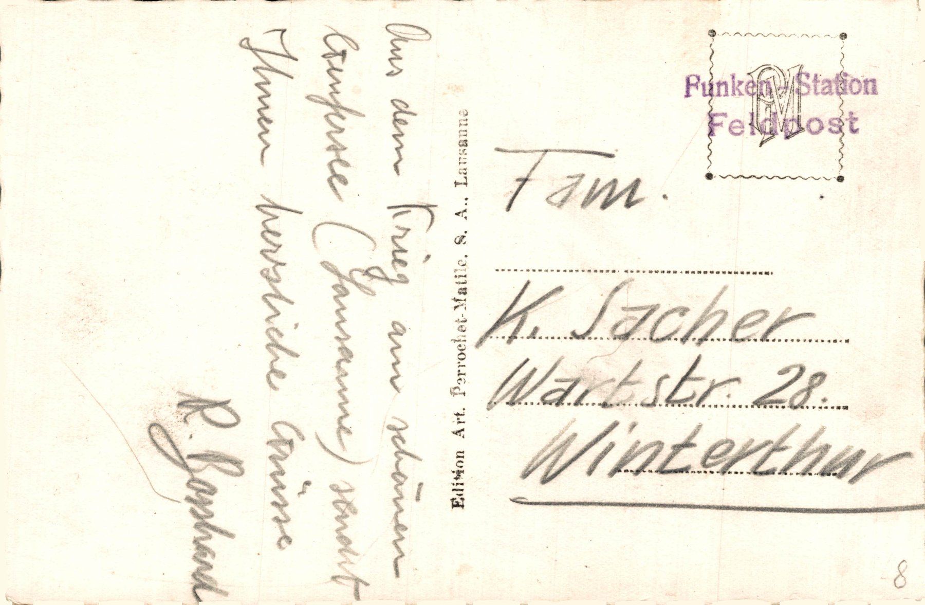 Cartoline postali: Lausanne. Bel-Air-Komplex – Usato da Bronschhofen venduto da Astore 1