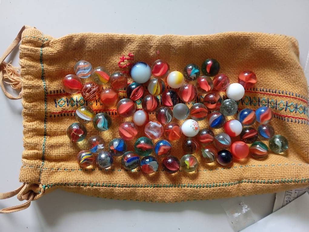 Murmeln: Glugger Sack / marbeln/ Glasmurmeln – Gebraucht aus Basel von Petergunn 3