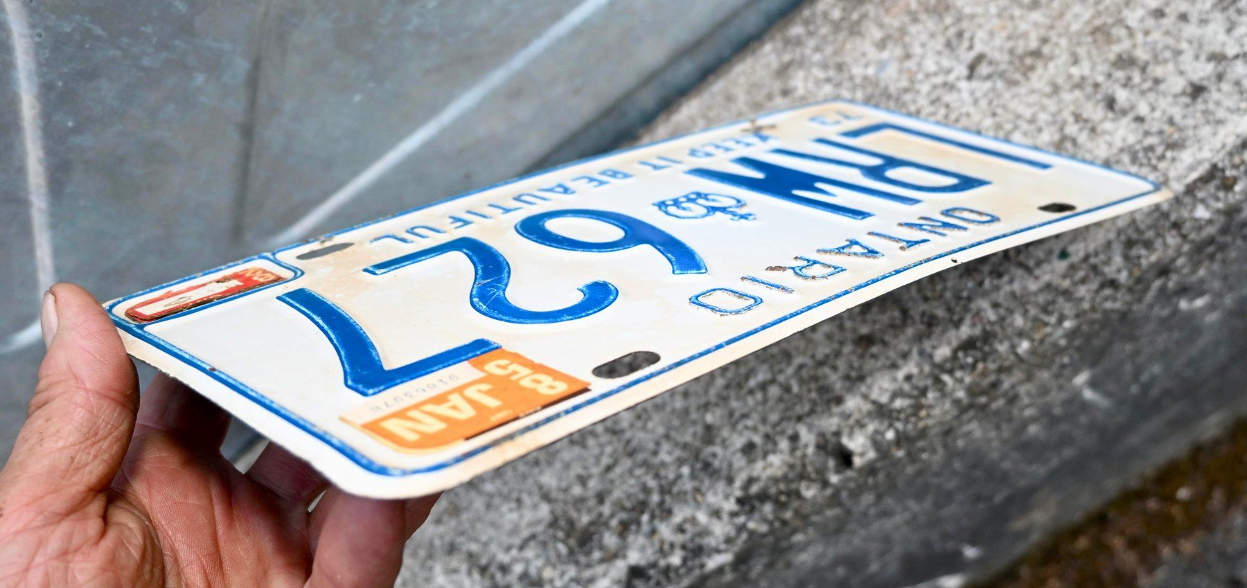 Insegne: Nummernschild CANADA 19?? Ontario 79 keep it beautiful – Usato da Pfaffhausen venduto da mono_rec 7