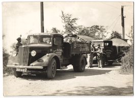 4 Leicester, Lastwagen Morris, Steinbruc