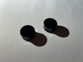 Acryl Plugs Schwarz 24mm